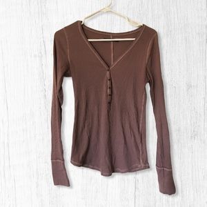 Abercrombie Long Sleeve Button Down Tee